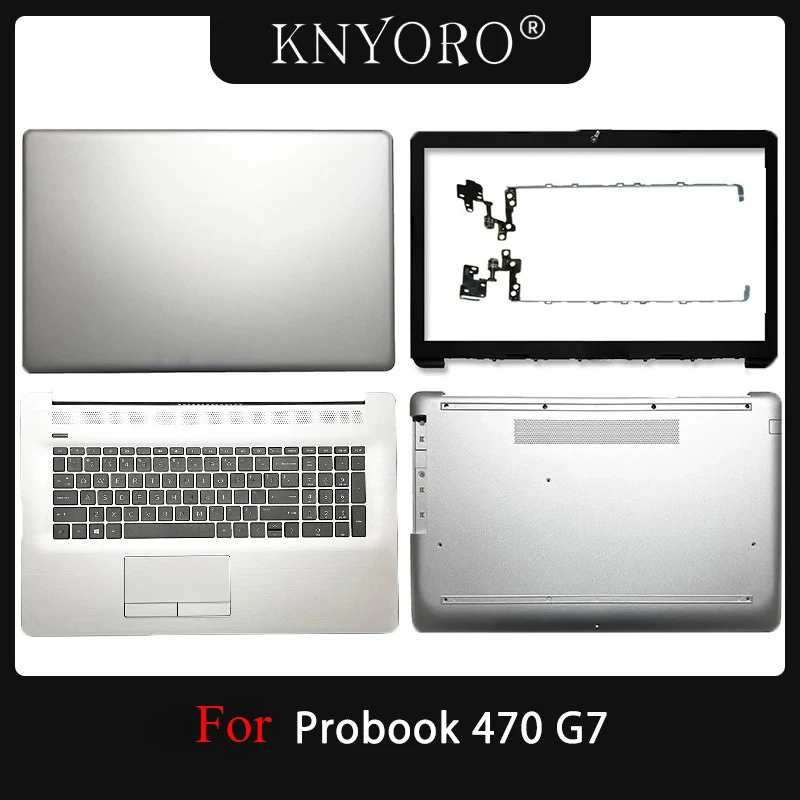 NEW For Probook 470 G7 LCD Back Cover Front Bezel Palmrest Laptop 470 G7 Body Case Bottom Cover Lid Silver L83728-001 L83727-001