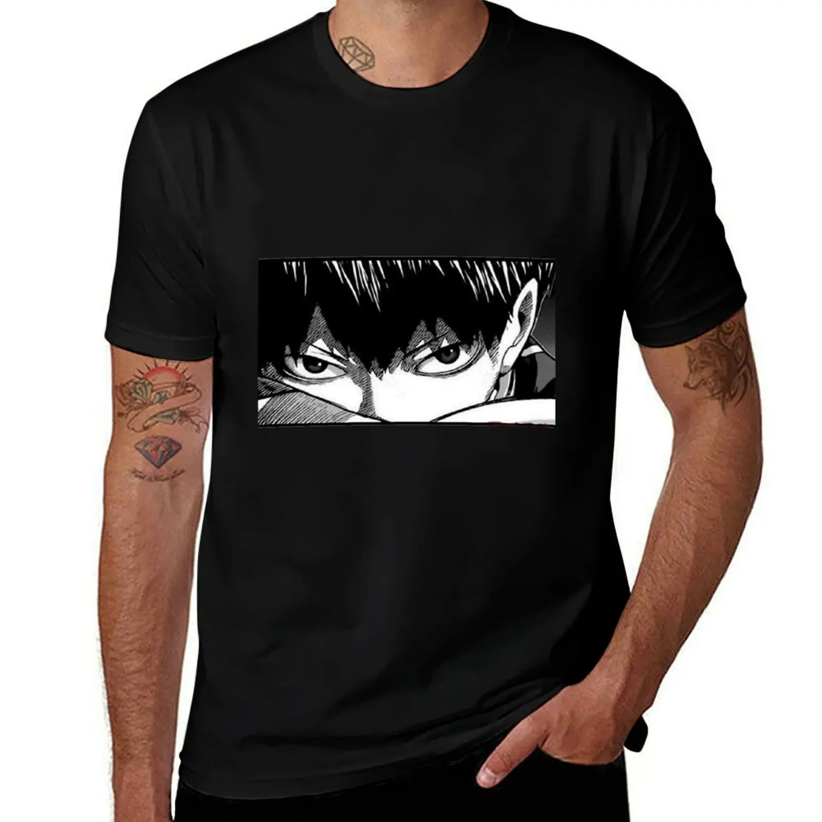 Kageyama glance T-Shirt All Match Basic Short Sleeve Top T-Shirt