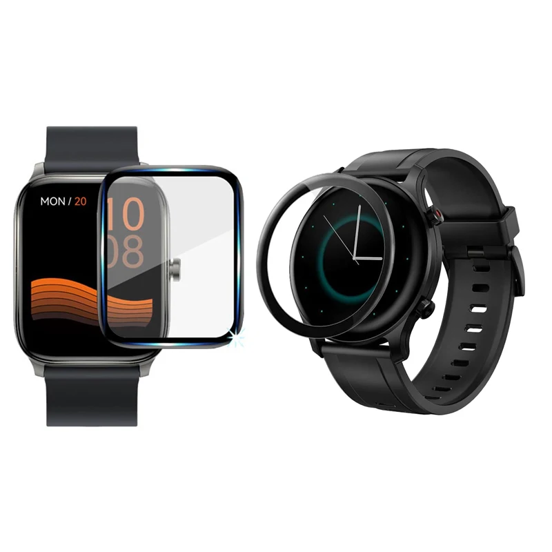 3D Curved Soft Edge Protective Film Cover For Xiaomi Haylou GST LS09B/RS4 LS12/LS02/RT LS05S Watch Screen Protector Accessories