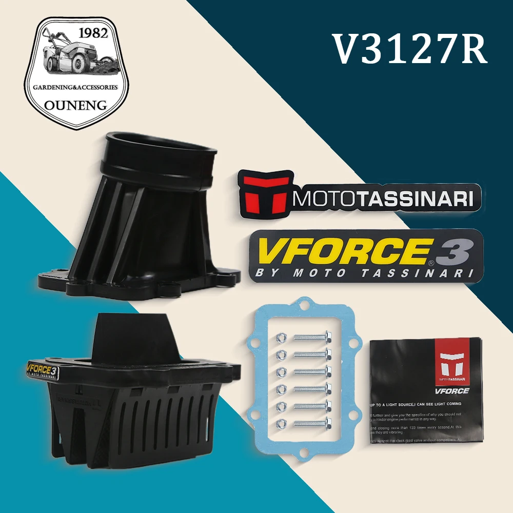 

Motorcycle V3127R-873A-2 Reed Valve V Force Engines Snowmobile V-Force Kit Fit for 600 E-TEC and 600 SKI-DOO 600HO