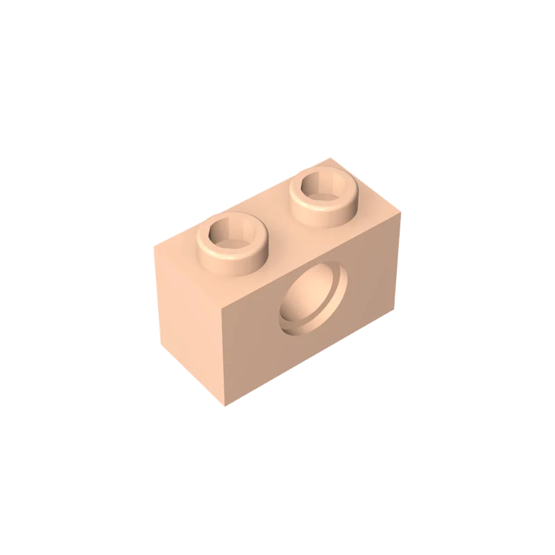 Gobricks 1 stks MOC Baksteen 1x2 1 Gaten Compatibel Met 3700 Model Onderdelen Bouwstenen Kinderen Educatief Speelgoed Verjaardagscadeautjes