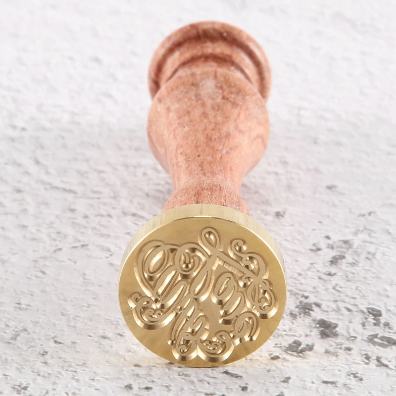 왁스 도장 스탬프, "사랑과 함께" 레트로 왁스 도장 스탬프, 청첩장, 추수감사절 및 기타 휴일