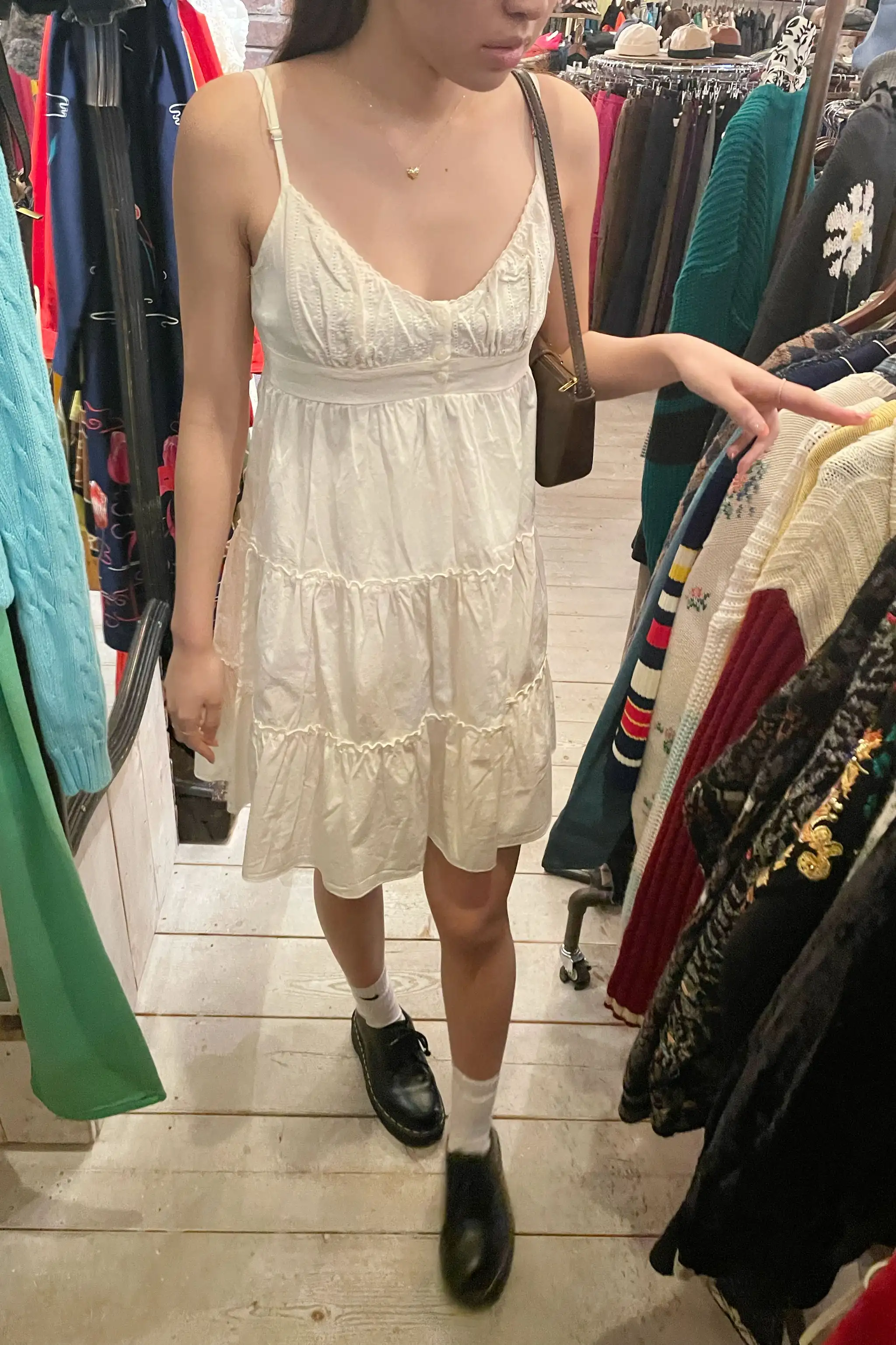 

Floral Embroidery Beige Mini Dress Woman Fashion Strapless Buttons Lace-up Sweet Vintage Dresses 2023 Simple Cotton Vestidos