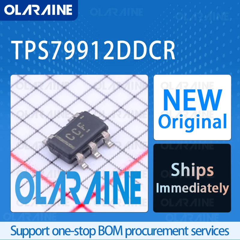 5/10/100Pcs TPS79912DDCR SOT-23-5 original ic chip Low dropout voltage regulators RoHS Voltage 1.2 V Current 200 mA 1 Output
