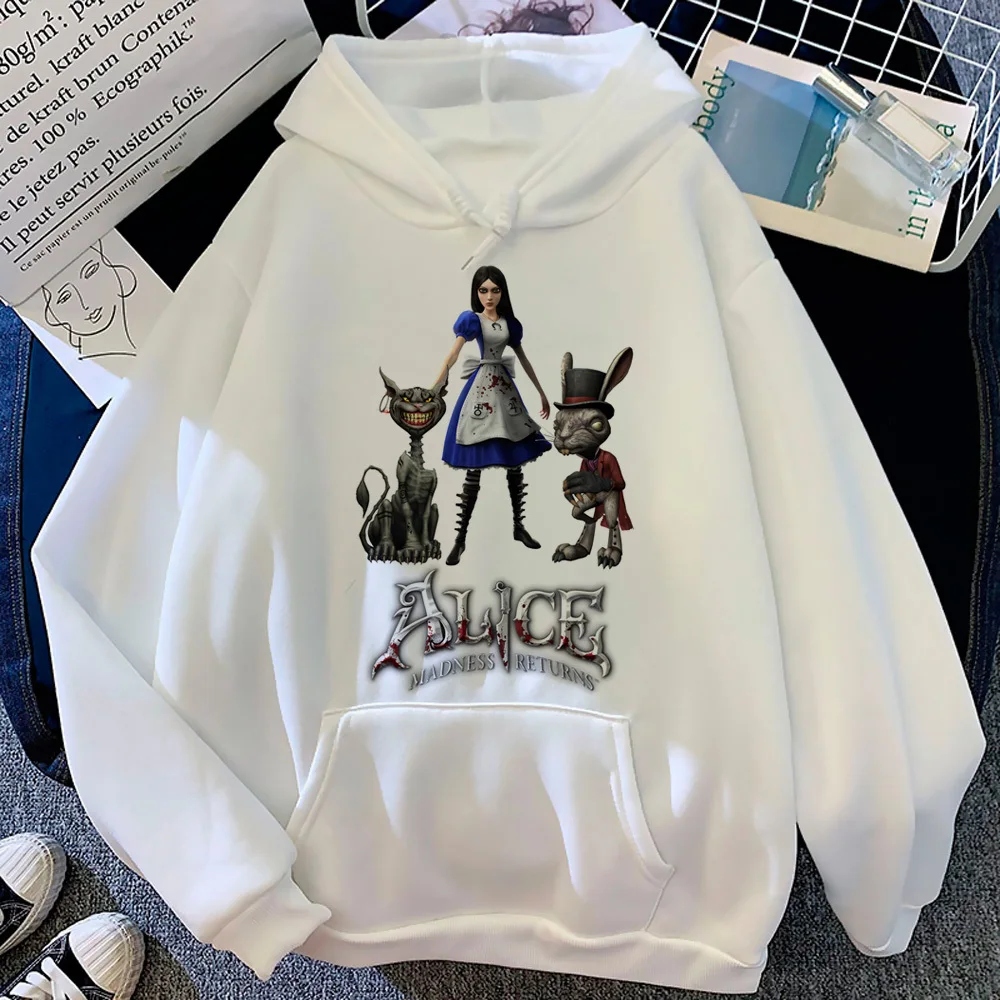 

Alice Madness Returns hoodie comic trendy youthful designer manga printed design girl sweatshirts designer harajuku modern style