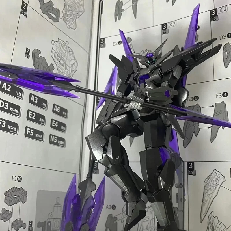 Zestaw do samodzielnego montażu modelu mecha HG 1/144, przejściowy srebrny panel, spray Space Gray, figurki akcji, dekoracja na biurko, lalka, zabawka dla chłopca, prezent.