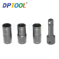 4PCS 1/2-inch Drive Lug Nut Flip Socket Set 18.5 x 19.5mm, 20.5 x 21.5mm,17.5 x 22.5mm