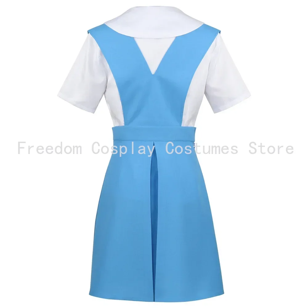 Ayanami Rei Cosplay Dress Socks wig Asuka Langley Sohryu School uniform Ayanami Rei Outfits for Anime Comic Con Asuka cosplay
