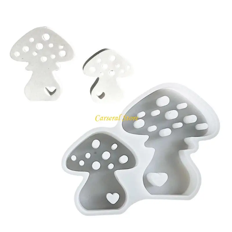 

M4YF Creative Silicone Molds Resin Crafting Moulds Silicone Art Craft Molds Mushroom Ornament Molds for Hand-Making