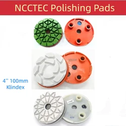 3pcs 4'' Klindex Diamond Resin Bond Polishing Grinding Pads 100mm Rosex Granite Concrete Floor Surface Polish Pucks Tools