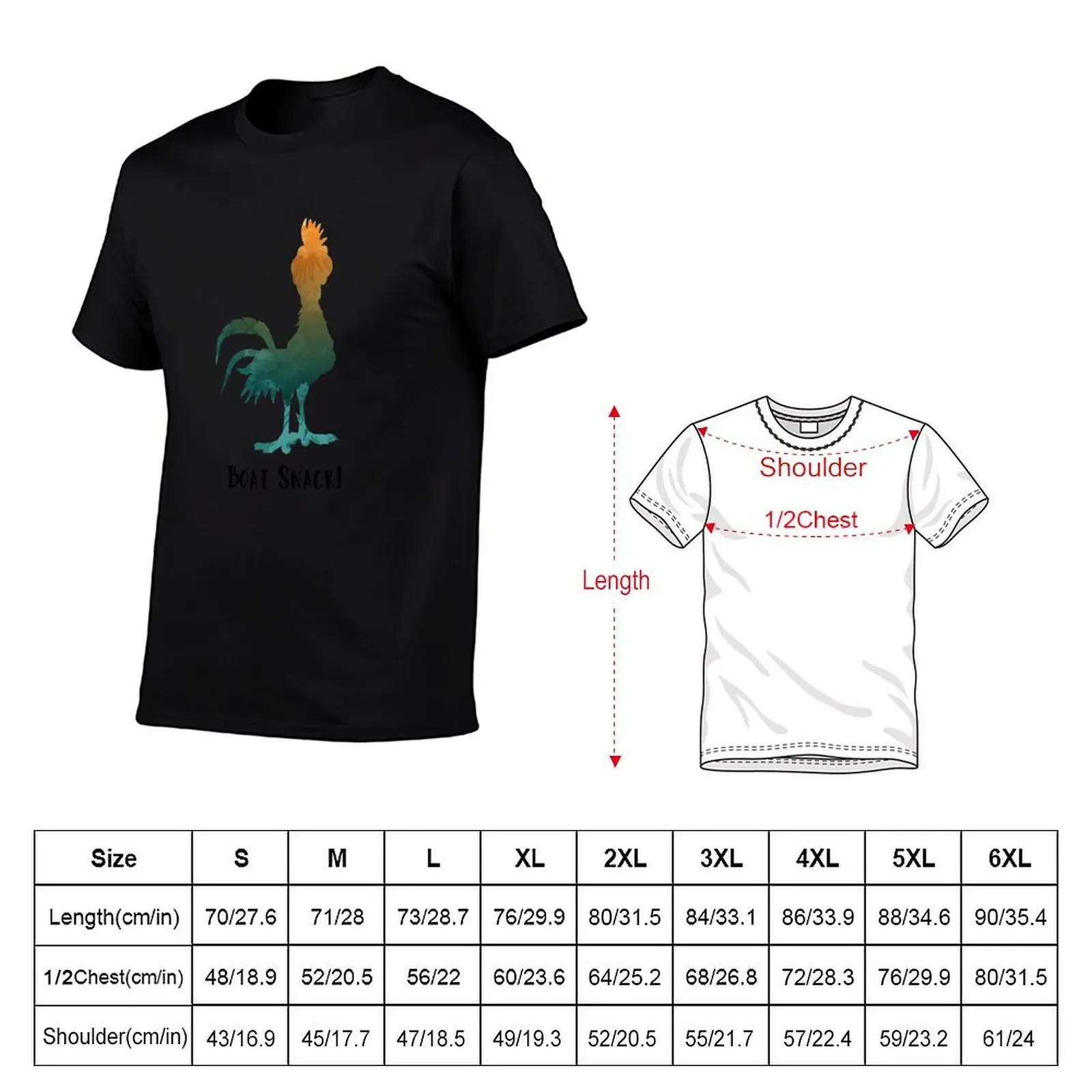 Boat Snack Inspired Silhouette T-Shirt t shirt man designer t shirts for man graphic vintage t shirt man casual T-Shirt
