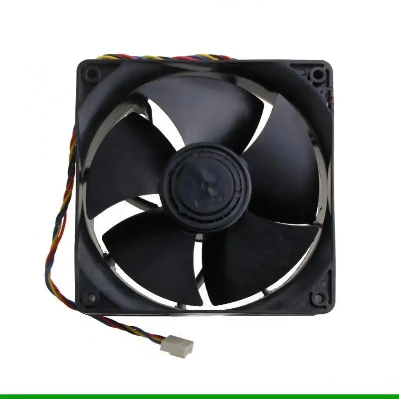 6000 tr/min 120mm 12cm PWM ventilateur de refroidissement d'ordinateur CFM haute vitesse, W12E12BS11B5-07 120X120X38 DC 12V 1.65A 4 fils 4 broches double