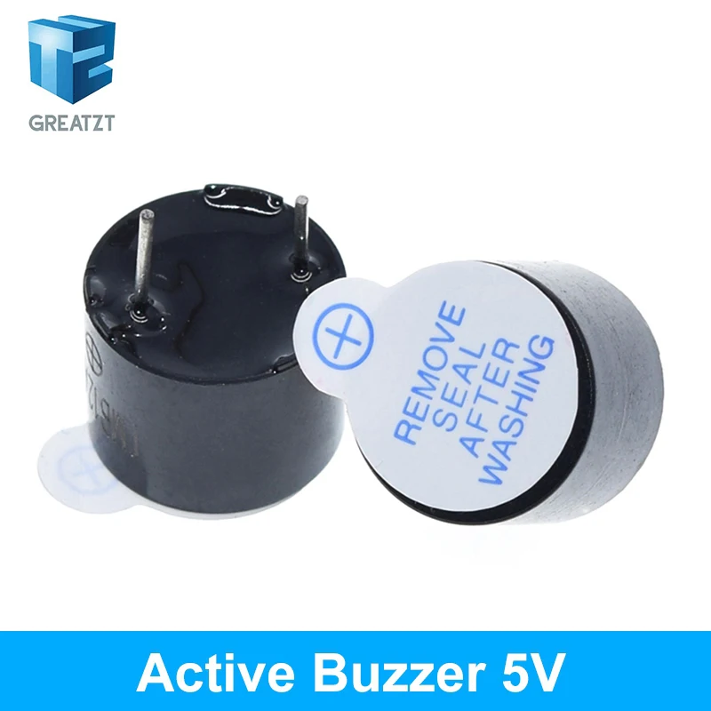 10pcs 3V 5V 12V Active Buzzer Magnetic Long Continous Beep Tone 12*9.5mm New And Original Hjxrhgal For Arduino Mini Plug Speaker