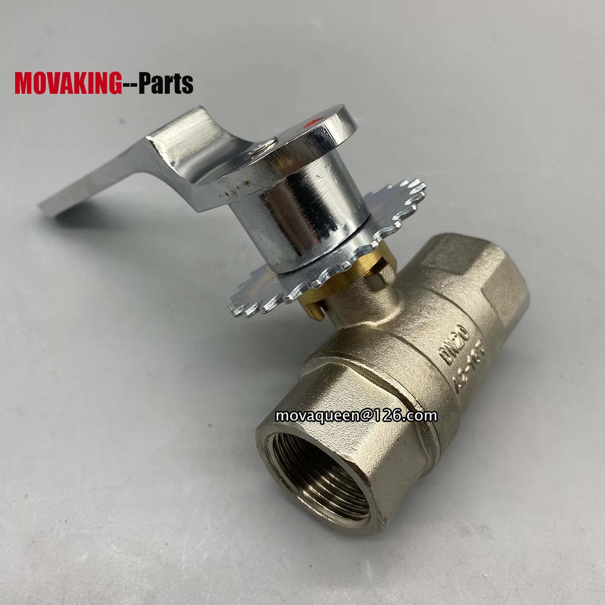 LPG NG Commercial Hotel Stove Valve Chain Air Connecting Valve With Gear Wheel DN20 Gas Control Valve