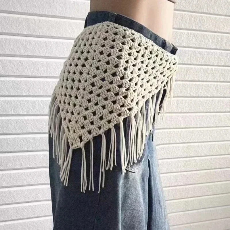 

Women Spring Summer New Triangle Strap Spicy Girl Fashion Match Scarf Waist Scarf Curtain Headscarf
