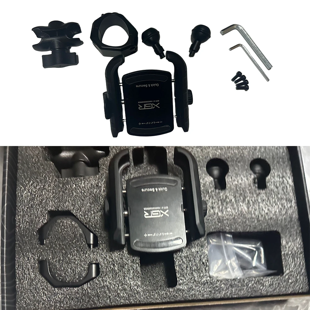 Middle Console Phone Holder Phone Bracket CNC Engraving Quick Installation Aluminum Alloy For Jeep Wrangler JL2018+ JT2020+ 4XE