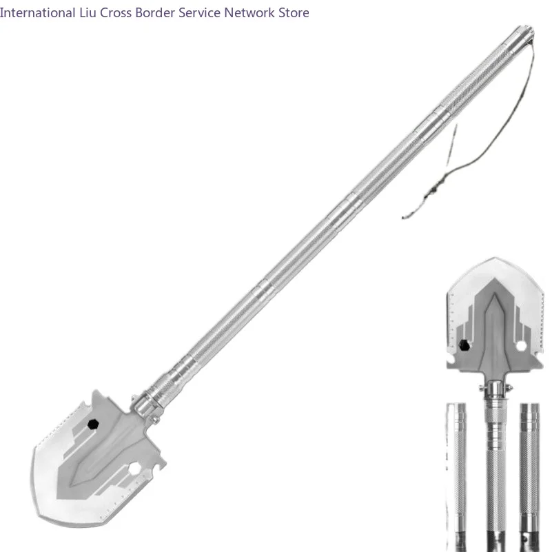 Multifunctional Folding Shovel Engineer Shovel Manganese Steel Outdoor Earth Digging Tool