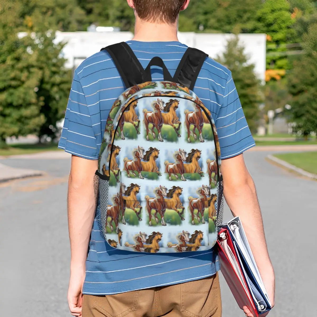 Spirit And Rain Backpack Student BookBag Boys Girls School Bag Computer Shoulder Bags