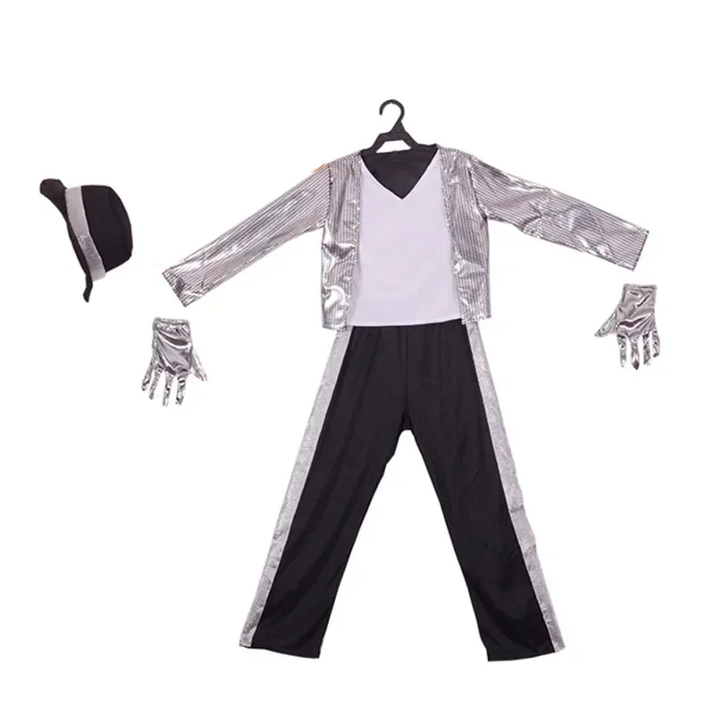 Kids Boys Michael Jackson Cosplay Costume Birthday Party Performance Fancy Dress