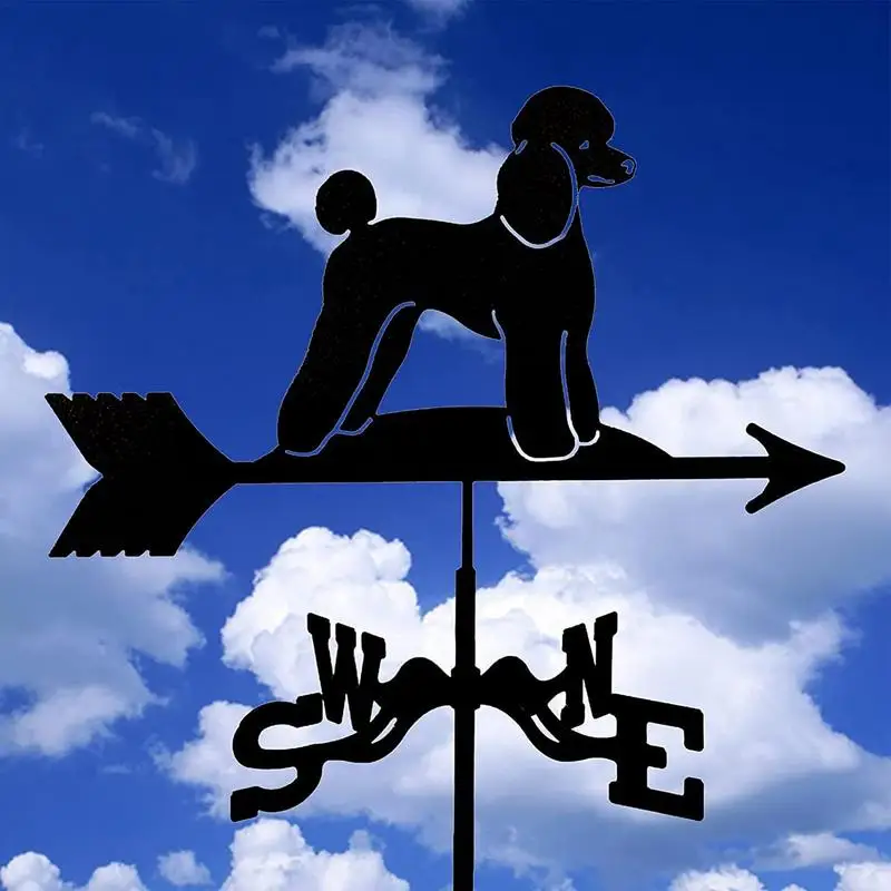 Metal Weathervane Wind Indicator Weather Vanes For Outdoor Animal Design Wind Direction Indicator For Porch Patio Roof Courtyard