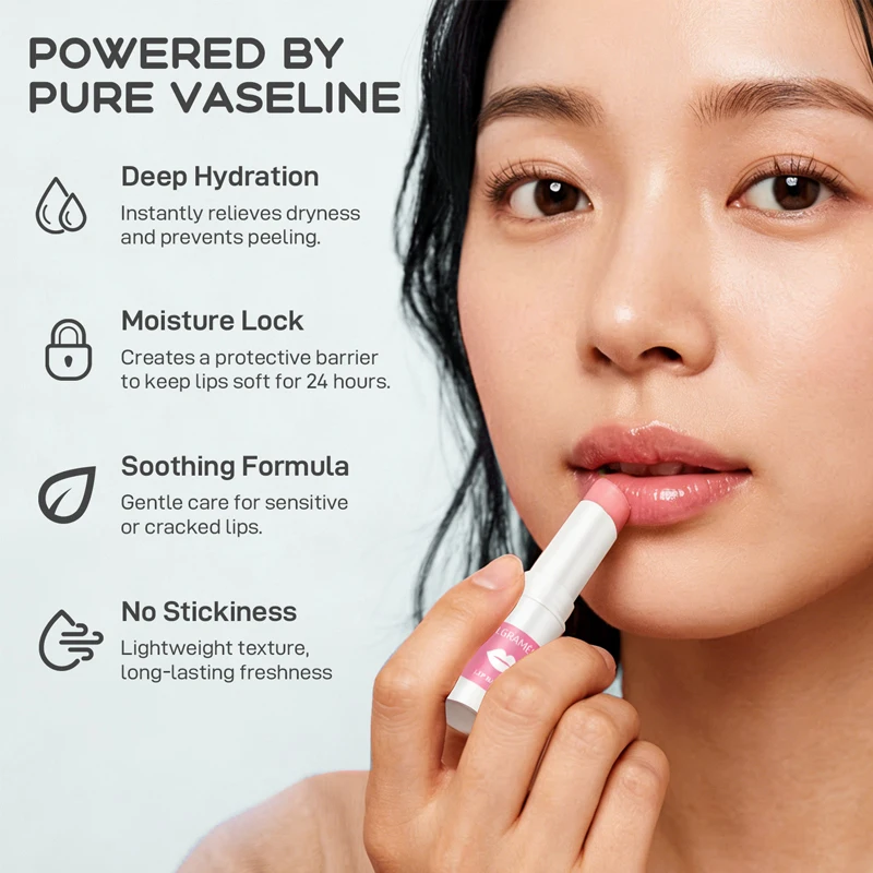 Natural Coconut Oil Lip Balm, Long Lasting Moisturizing Lip Mask, Nourishing Repair Dry Cracked Lips, Soothing Healing Lip Care