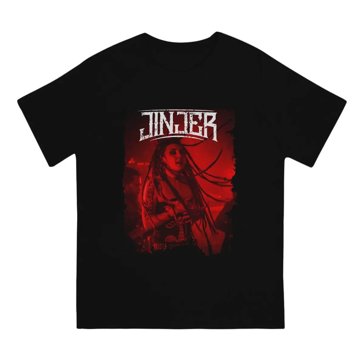 Jinjer Newest TShirt for Men Lady Tatiana Round Neck Basic T Shirt Hip Hop Gift Clothes Tops