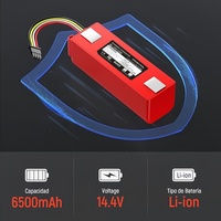 Original BRR-2P4S-5200D Replacement Battery for XIAOMI 1S 1ST Roborock SDJQR01RR Robotic Vacuum 6500mAh High Capacity Long Life