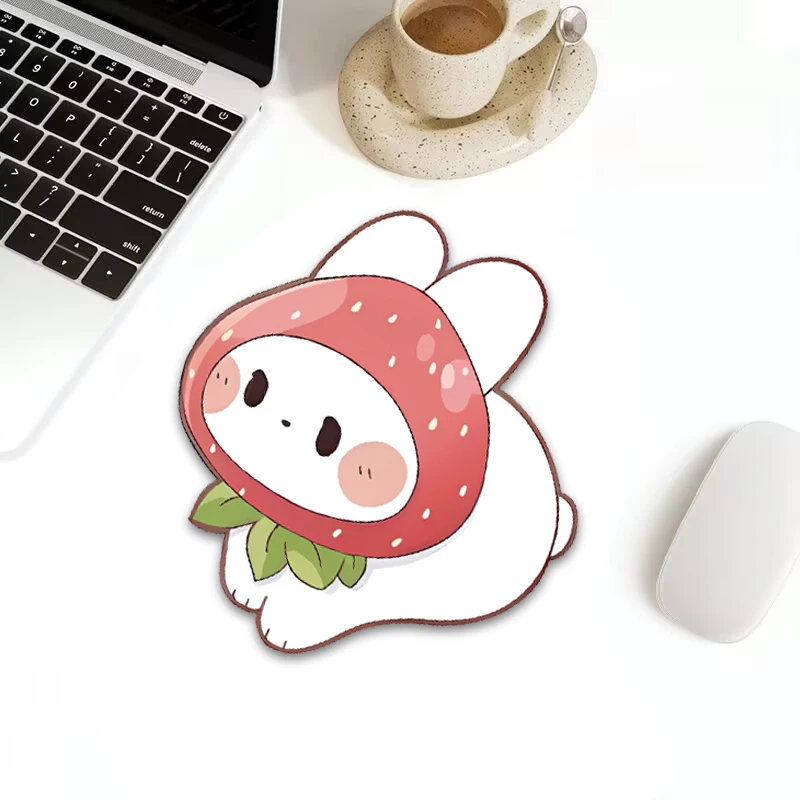 

Laptop Accessories Setup Office Mouse Pads Rabbit Strawberry Special Shape Computer Table Rug Kawaii Mouse Mat Mouse Carpet
