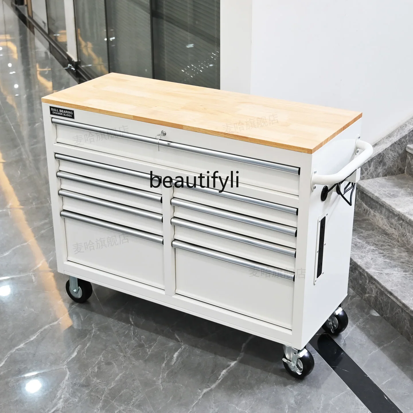 

A13 Export, Heavy Tool Truck Auto Repair Multifunctional Trolley Barber Shop Mobile Workbench