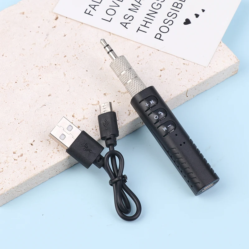 Mini Draadloze Bluetooth 5.0 Ontvanger 3.5Mm Auto Bluetooth Zender Adapter Geschikt Voor Auto Muziek/Audio/Hoofdtelefoon Ontvanger
