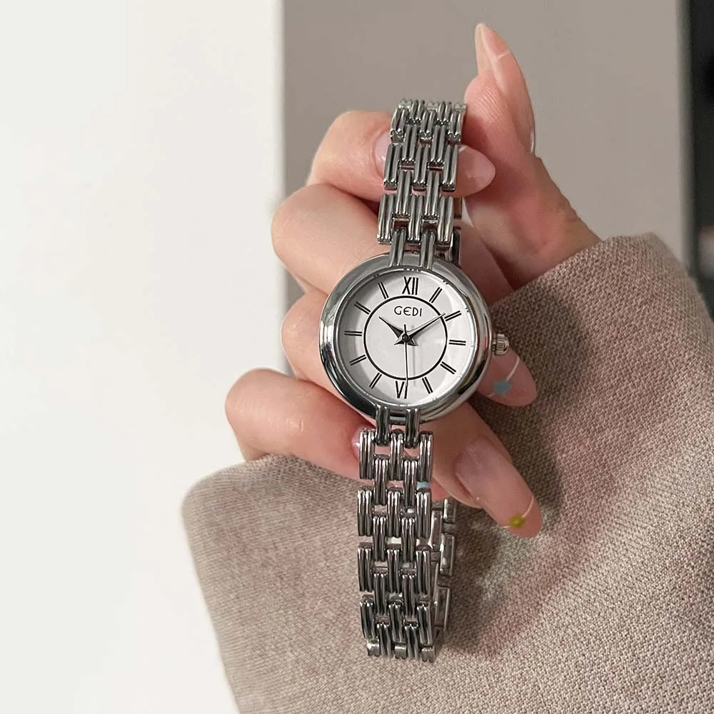 GEDI Fashion Ladies Quartz Watch Retro Exquisite Bracelet Watch for Women Stylish Waterproof Wristwatch Dress Gifts reloj