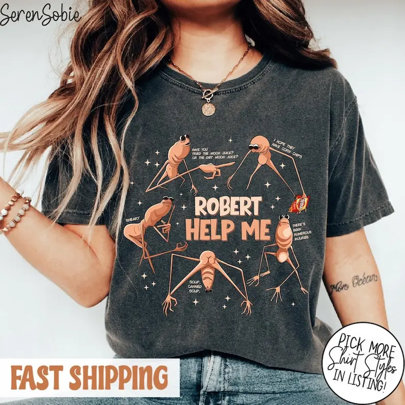 قميص ماركوس الدودة روبرت مساعدة ماركوس الدودة القبيحة ماركوس قميص ميمي الدودة مضحك ميمي