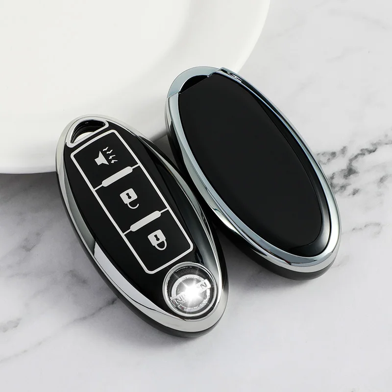 TPU 3/4 Button Key Cover Case for Nissan X-trail Xtrail T32 Qashqai J11 J10 Juke Versa Leaf Micra K12 Note Patrol Tiida Infiniti