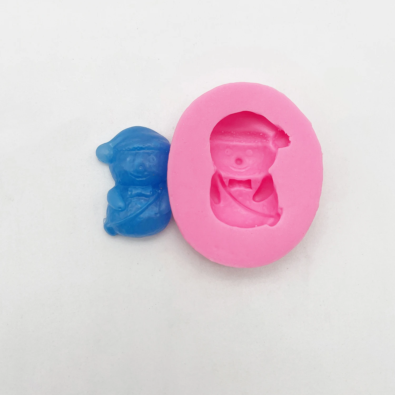 Food Grade Christmas Mini Snowman Silicone Mold for Chocolate Candy Gummy Sugar Craft Cake Decorating Clay Resin