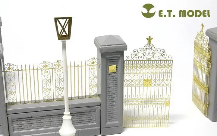 ET Model 1/35 J35-001 Park Gate & Fence Detail Up part FOR MINIART KIT