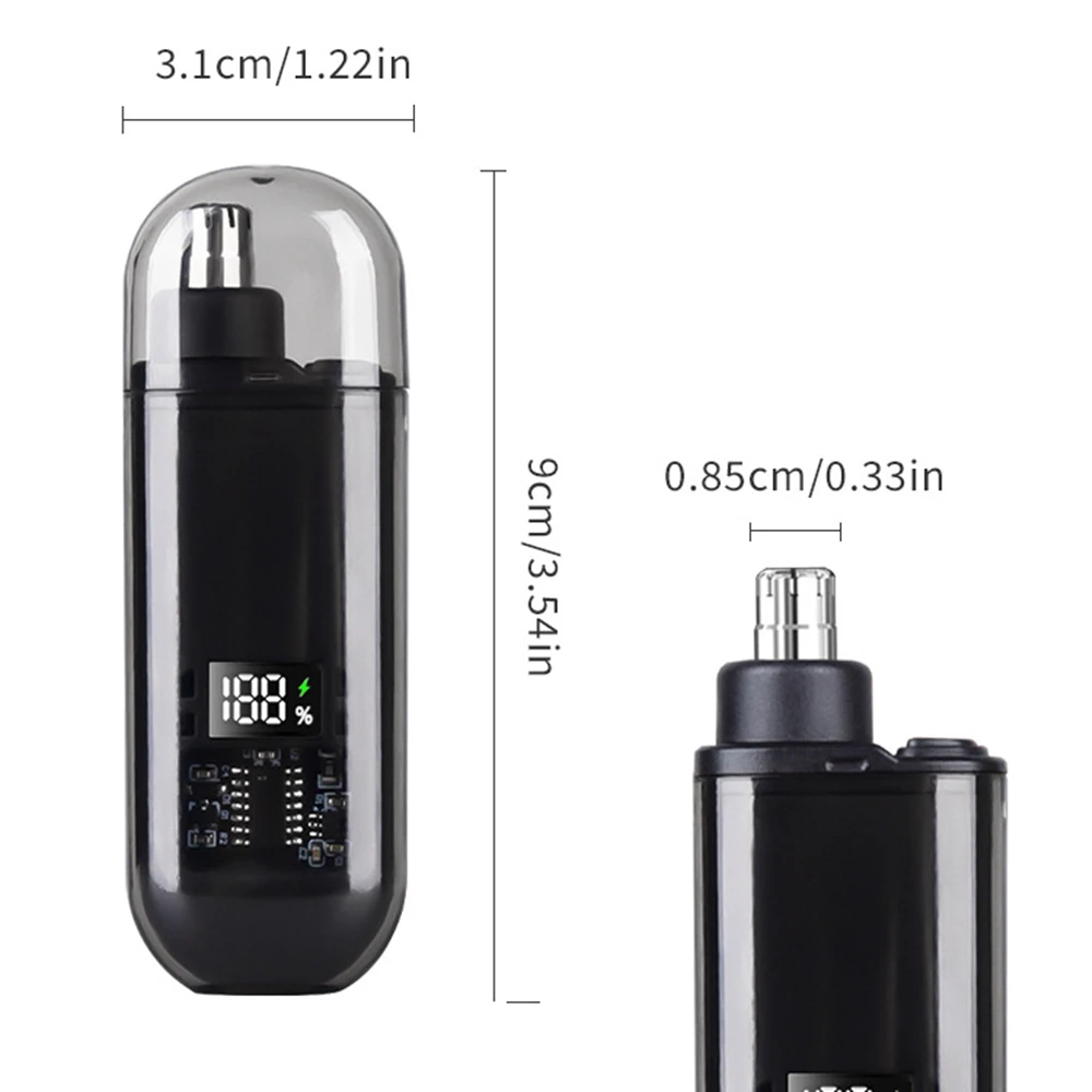 Mini Electric Nose Hair Trimmer for Men And Women Rechargeable Water Washable Nasal Hair Grooming Tool image 5