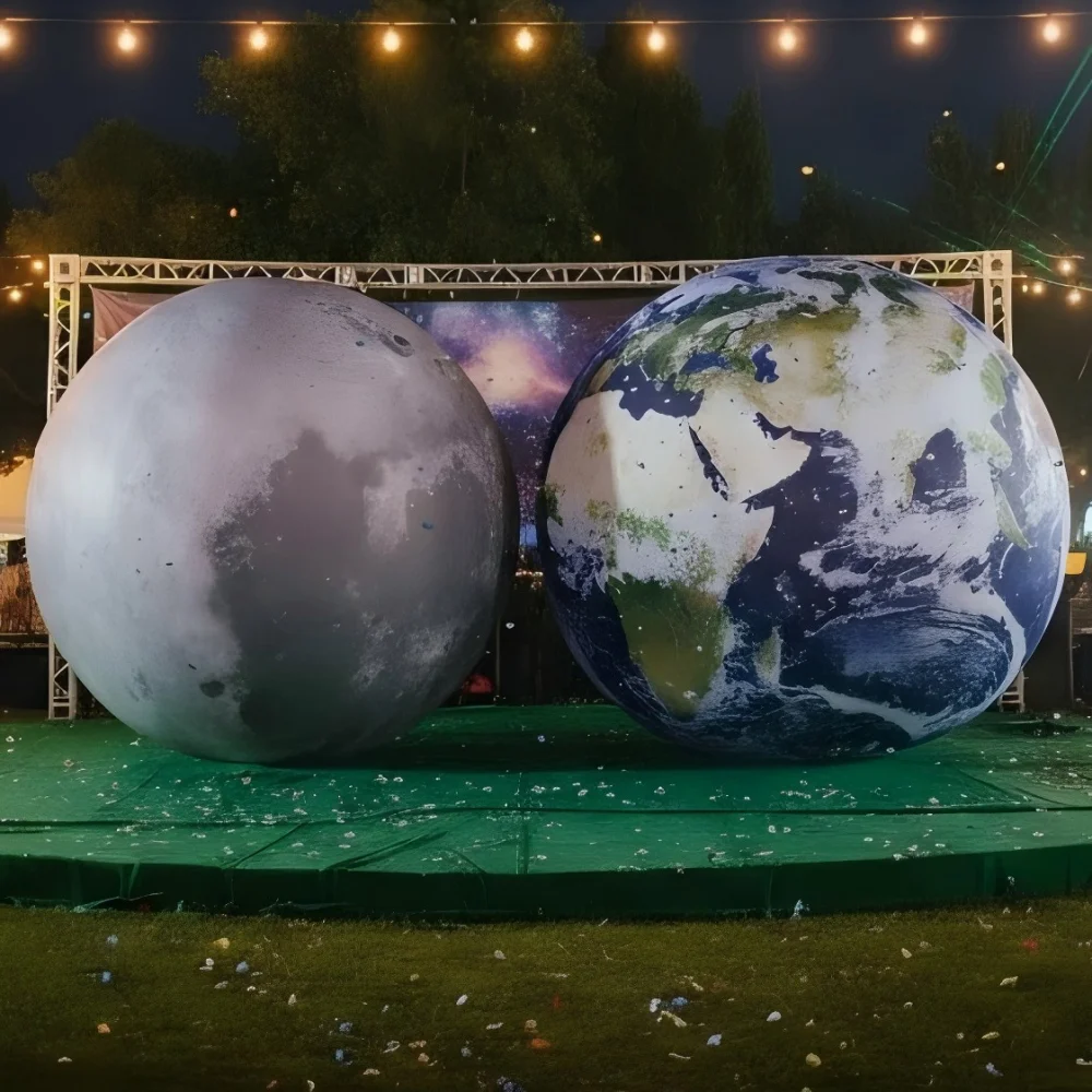 

Гигантский светодиодный надувной герметичный лунный шар, новогодний натальный navidad, домашняя свадебная вечеринка, торговый центр, открытие комнаты, украшение, воздушный шар