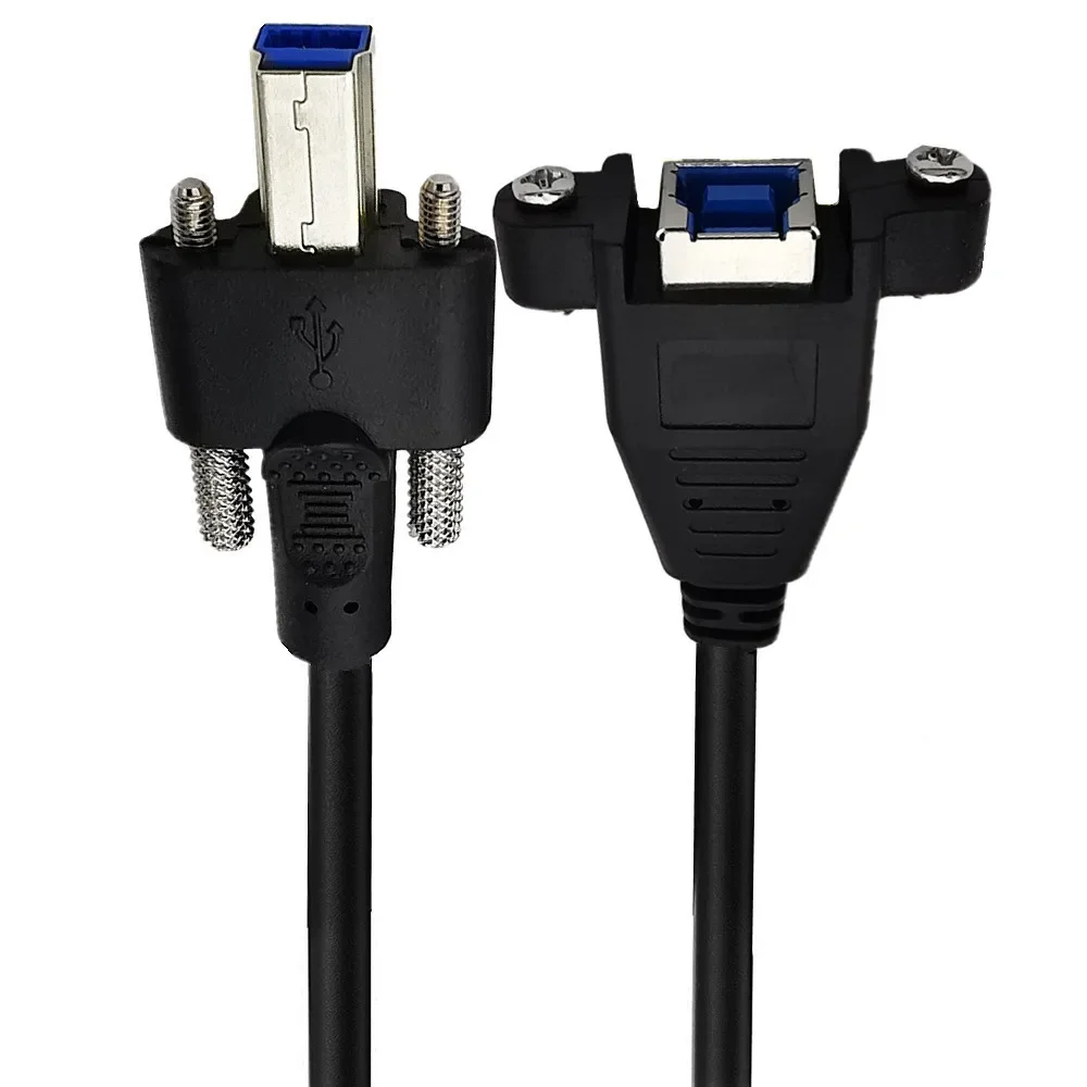 Usb3.0 พิมพ์ส่วนขยาย Docking ข้อมูลสาย Usb BM BF พร้อมสกรู Baffle แผงข้อมูลสาย 5gbps