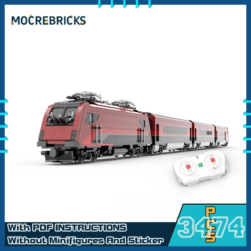 

MOC австрийские федеральные железы Ö BB 1216, модель электрического локомотива, сделай сам, строительный блок, сборка, технология, кирпичи, игрушки для подарков