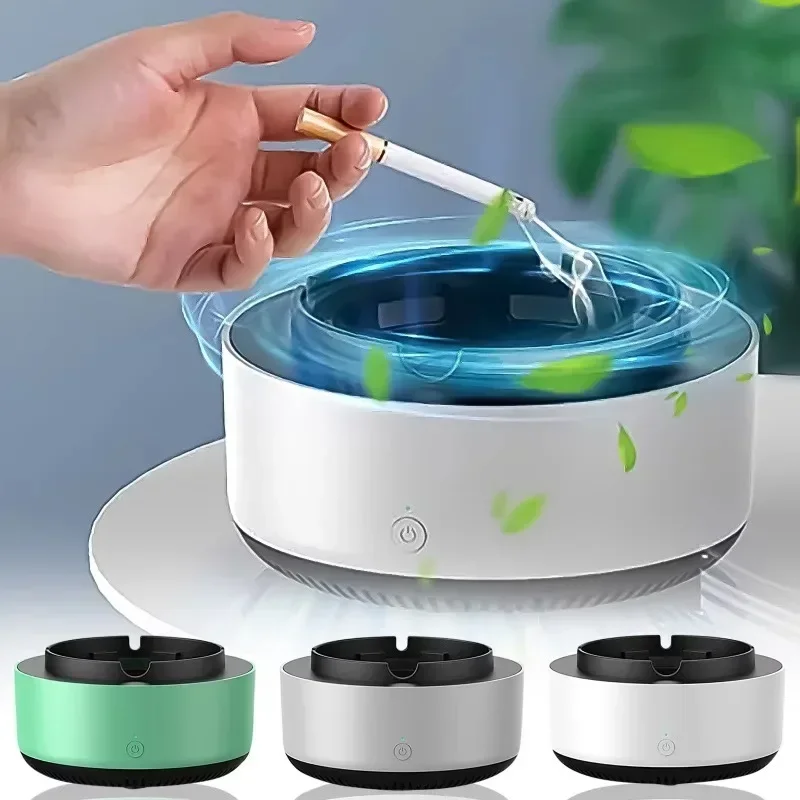 Smoke Removal Air Purification Ashtray Anion Secondhand Smoke Purifier Portable Car Ashtray Home Gadgets Smoking Accessories