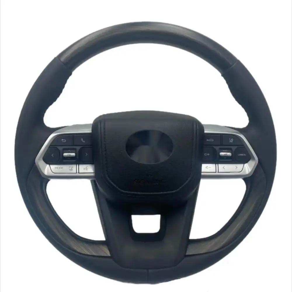 Suitable for Toyota Highlander Camry Overlord Wilfa modified LC300GR Mahogany steering wheel assembly