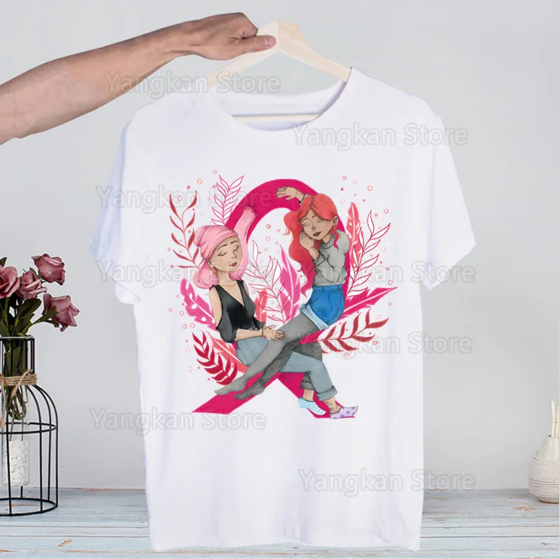 Octobre Rose Men's Casual Printing Men's T-shirt High-fashioned Short-sleeved Men's Shirt T Shirt