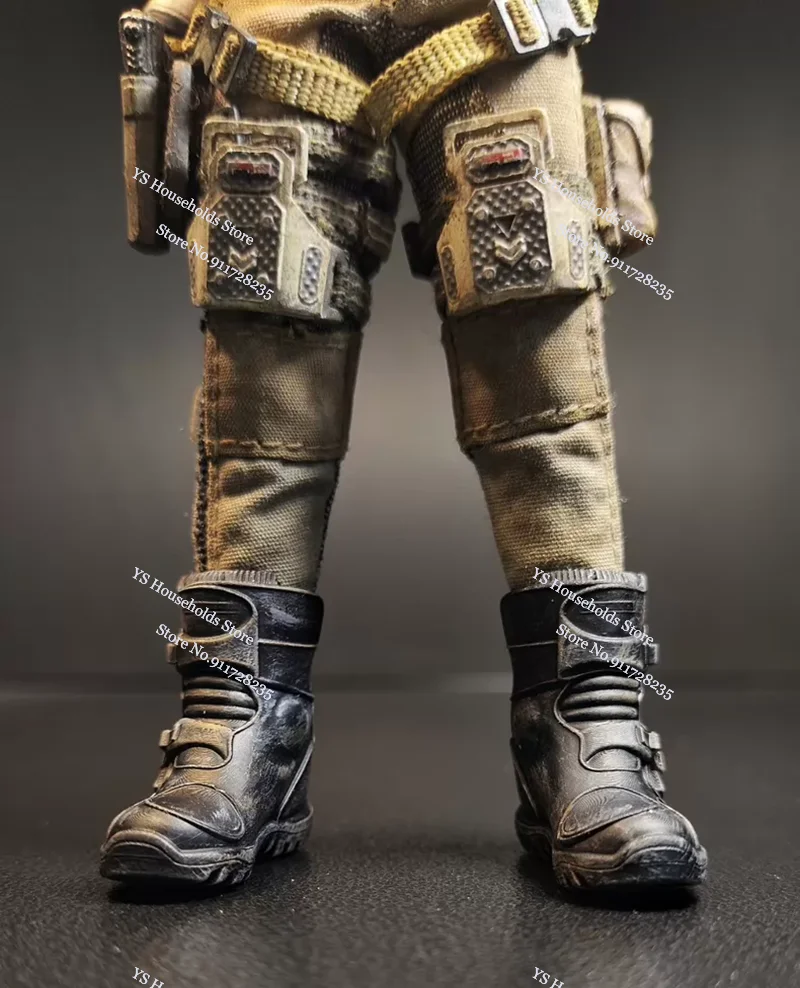 1/12 Jessica Female Soldier Punk Style Heels Motorcycle Functional Boots Gothic Shoes Toys Accessory For 6