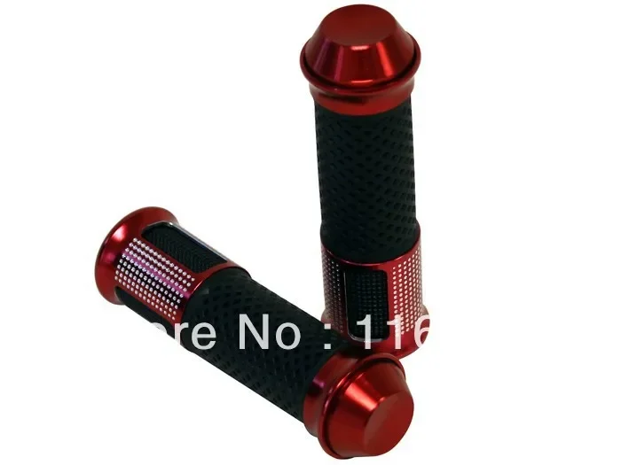 

Handlebar CNC Rubber Hand Grips for Honda, Yamaha, Suzuki, Kawasaki, Ducati and BMW Red 7/8" 22mm