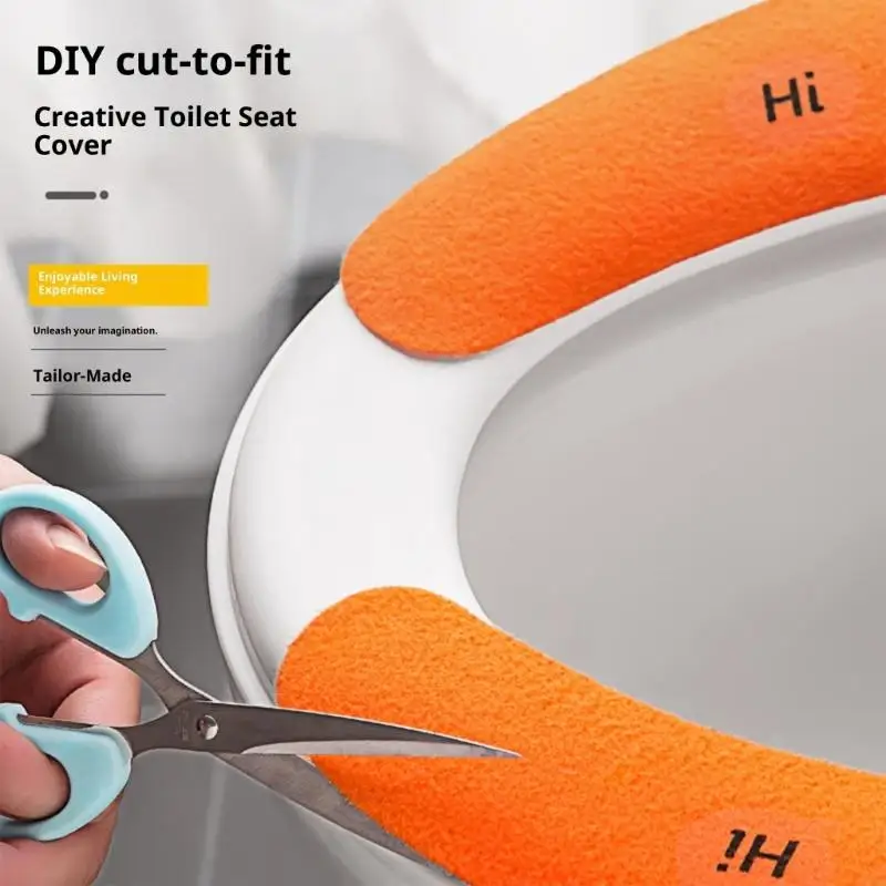 Washable Toilet Cover Sticky Toilet Protectors With Static Adhesive