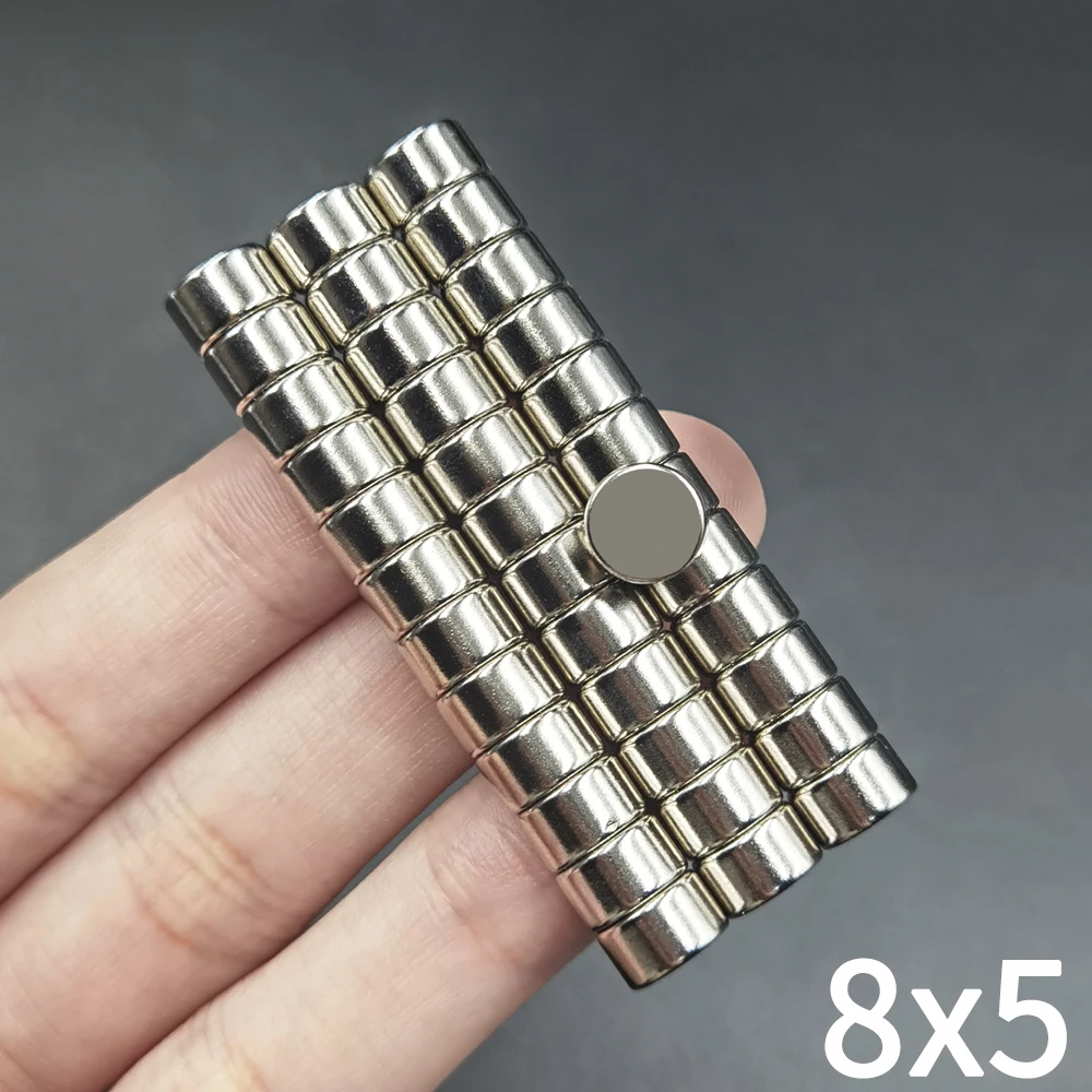 10/20/50/100/200/500 Stück Runde Magnete 8x5 Magnete 8mm X 5mm Dauerhafte Superstarke Kleine Magnete – Detail 7
