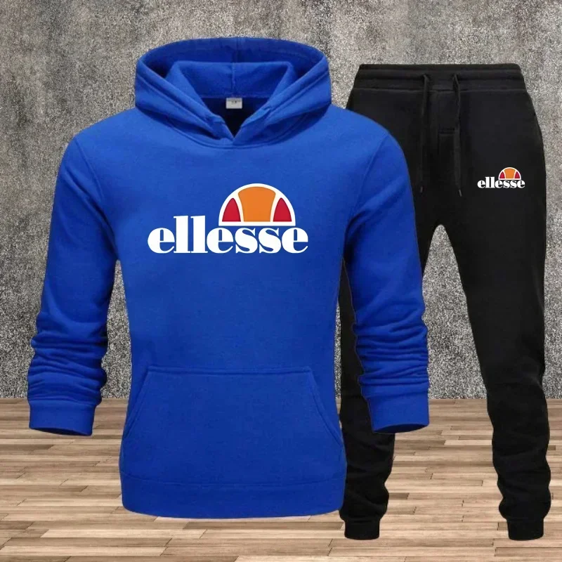 

Men's Autumn Winter Sports Casual Hooded Suit, American High Street Trendy Printed Jacket, Versatile Fashion Outfit