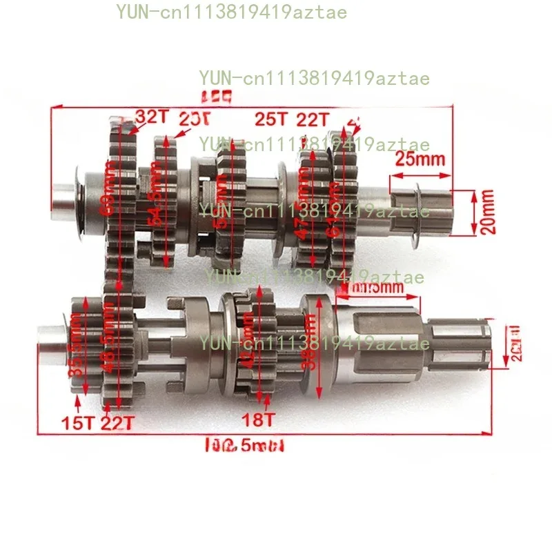 CG250 250cc 4+1 Reverse Transmission Main Counter Shaft For ATV Quad Replacement Parts