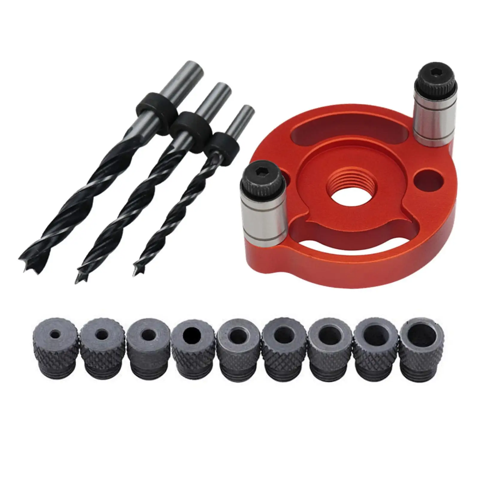 

Stainless Wood Hole Drill Bit Set Punch Dowel Drill Joinery Kit Vertical Pocket Hole Bit for DIY Furniture Craft