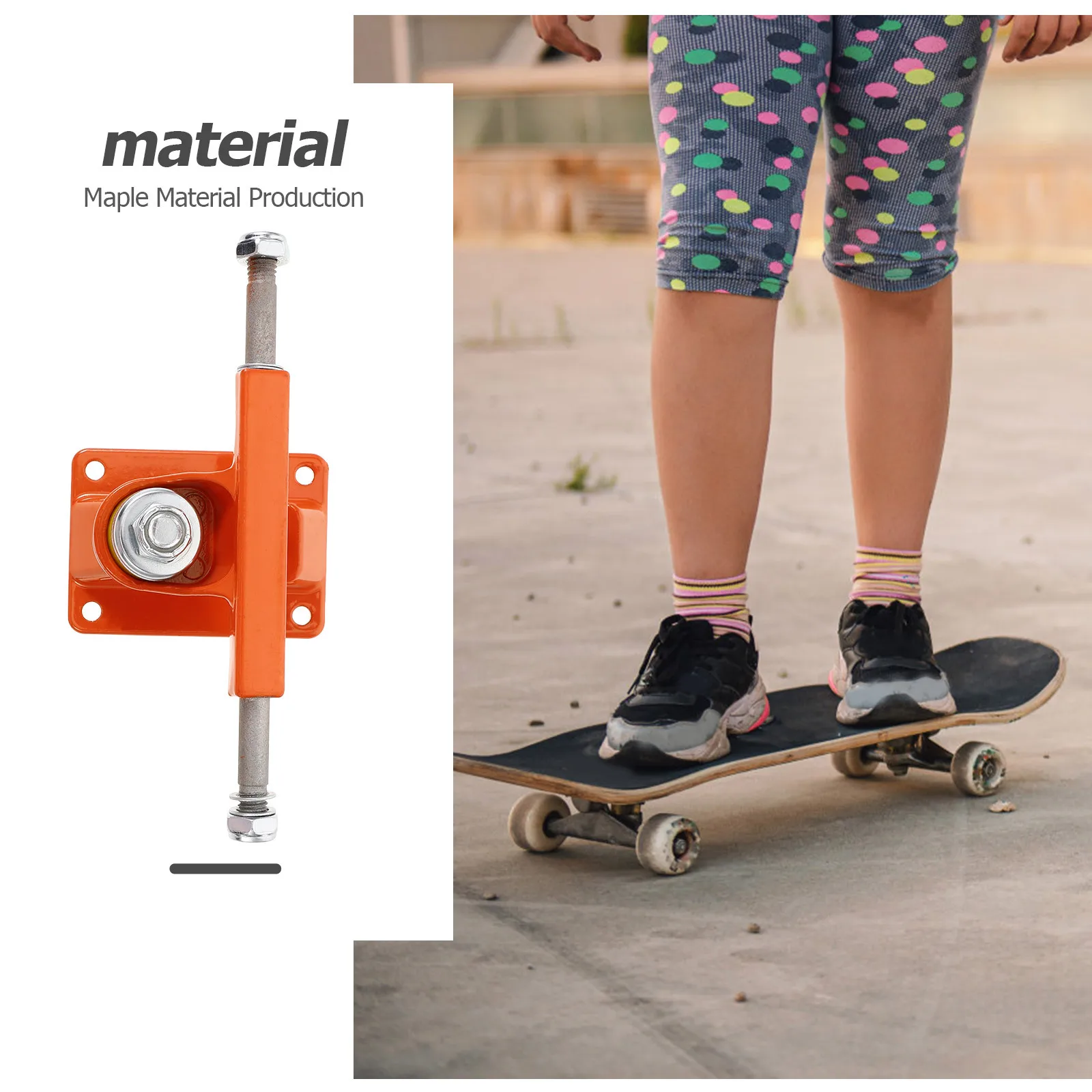 2 قطعة شاحنات لوح التزلج المعدنية المتينة جسر لوح التزلج تصميم آمن مشغول شاحنات Longboard ضوء التزلج #2